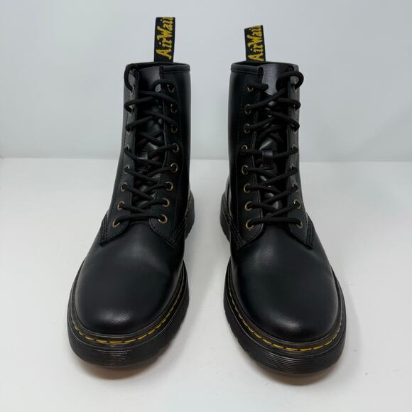 Dr. Martens Zavala Boots Men's 9 Women's 10 Black Combat Boots AW004 SK08V - Picture 2 of 12